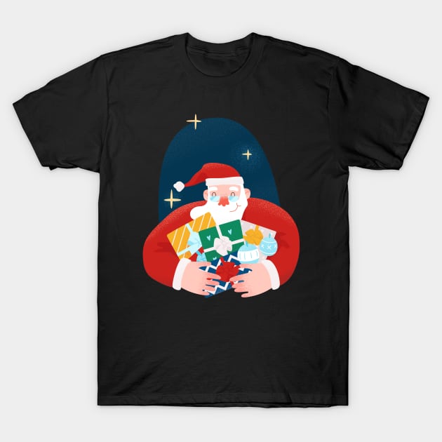 Merry Christmas_Santa Claus_Holidays_Gifts T-Shirt by Infinirish